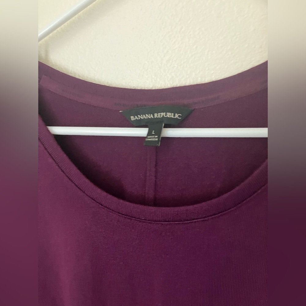 🍃💗Banana Republic Luxspun Long Sleeve Burgundy